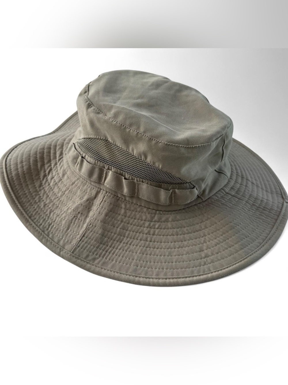 Swiss Tech Performance Gear Khaki Boonie Sun Hat Mesh Vents Outdoor Hiking S/M